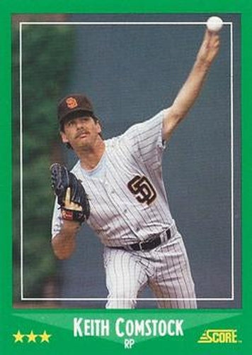#438 Keith Comstock - San Diego Padres - 1988 Score Baseball