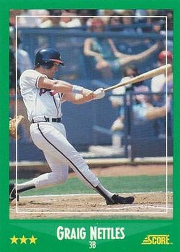 #440 Graig Nettles - Atlanta Braves - 1988 Score Baseball