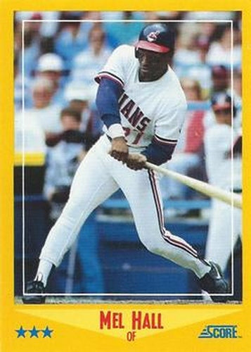 #441 Mel Hall - Cleveland Indians - 1988 Score Baseball
