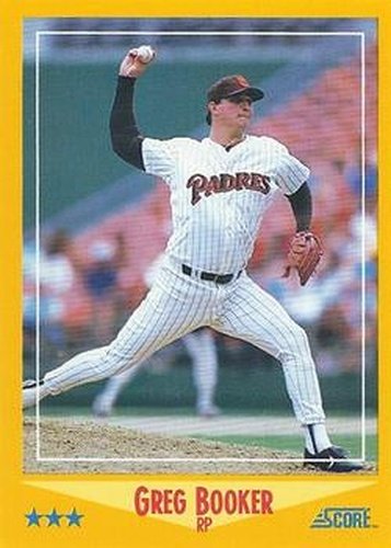 #447 Greg Booker - San Diego Padres - 1988 Score Baseball