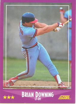 #44 Brian Downing - California Angels - 1988 Score Baseball