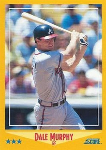 #450 Dale Murphy - Atlanta Braves - 1988 Score Baseball