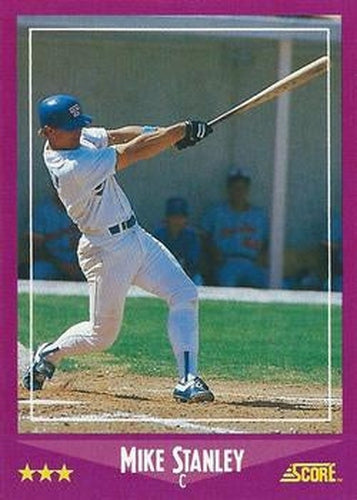 #47 Mike Stanley - Texas Rangers - 1988 Score Baseball
