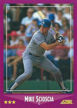 #53 Mike Scioscia - Los Angeles Dodgers - 1988 Score Baseball