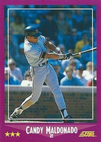 #54 Candy Maldonado - San Francisco Giants - 1988 Score Baseball