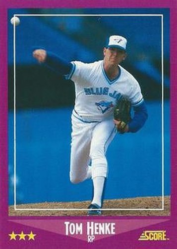 #57 Tom Henke - Toronto Blue Jays - 1988 Score Baseball