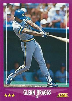 #59 Glenn Braggs - Milwaukee Brewers - 1988 Score Baseball