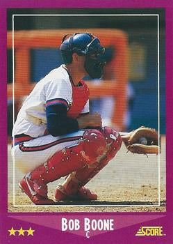 #63 Bob Boone - California Angels - 1988 Score Baseball