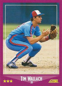 #70 Tim Wallach - Montreal Expos - 1988 Score Baseball