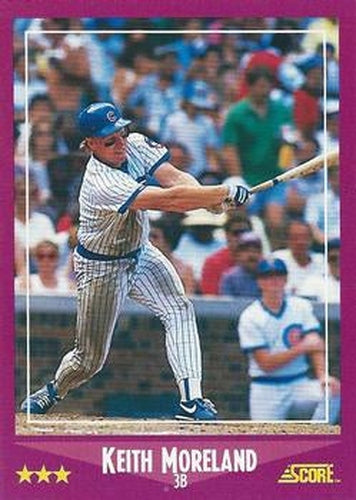 #71 Keith Moreland - Chicago Cubs - 1988 Score Baseball