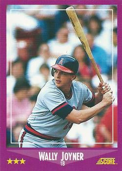 #7 Wally Joyner - California Angels - 1988 Score Baseball
