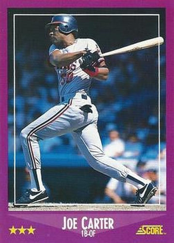 #80 Joe Carter - Cleveland Indians - 1988 Score Baseball