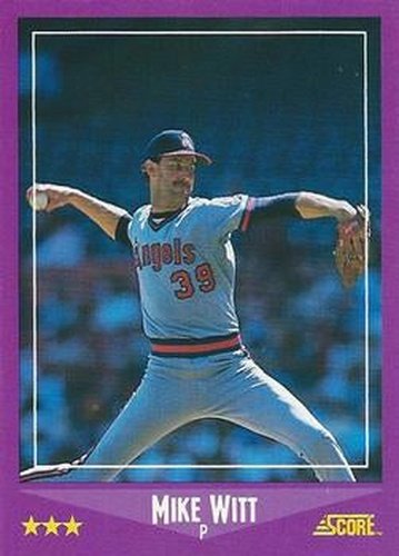 #81 Mike Witt - California Angels - 1988 Score Baseball