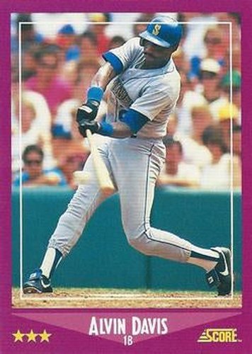 #83 Alvin Davis - Seattle Mariners - 1988 Score Baseball