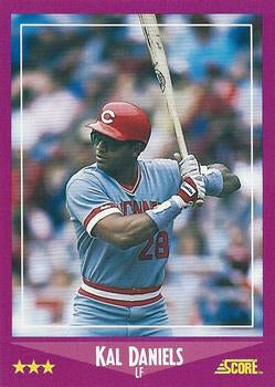 #86 Kal Daniels - Cincinnati Reds - 1988 Score Baseball