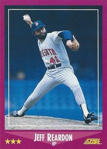 #91 Jeff Reardon - Minnesota Twins - 1988 Score Baseball