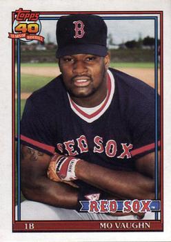 #123T Mo Vaughn - Boston Red Sox - 1991 Topps Traded Baseball