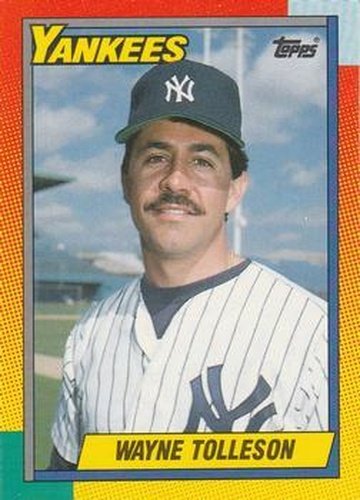 #123T Wayne Tolleson - New York Yankees - 1990 Topps Traded Baseball
