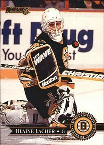 #123 Blaine Lacher - Boston Bruins - 1995-96 Donruss Hockey