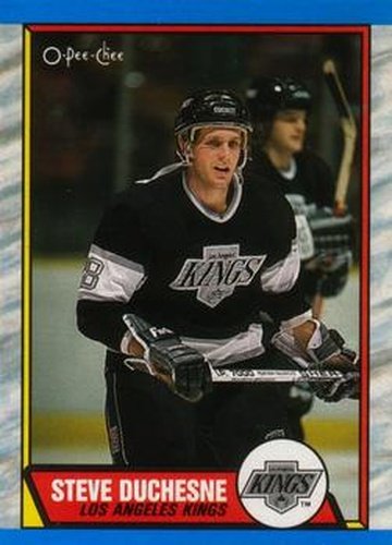 #123 Steve Duchesne - Los Angeles Kings - 1989-90 O-Pee-Chee Hockey