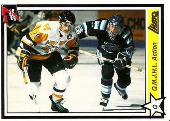#123 QMJHL Action - 1990-91 7th Inning Sketch QMJHL Hockey