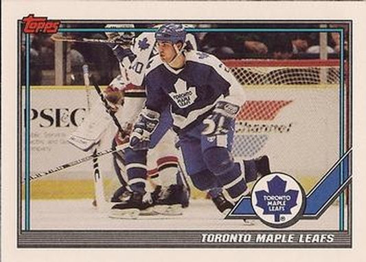 #123 Toronto Maple Leafs - Toronto Maple Leafs - 1991-92 Topps Hockey