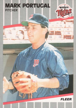 #123 Mark Portugal - Minnesota Twins - 1989 Fleer Baseball