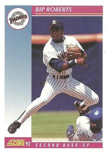 #123 Bip Roberts - San Diego Padres - 1992 Score Baseball