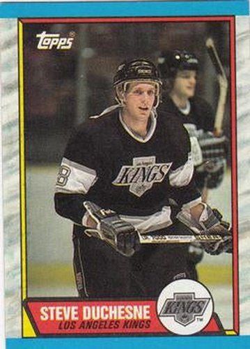 #123 Steve Duchesne - Los Angeles Kings - 1989-90 Topps Hockey