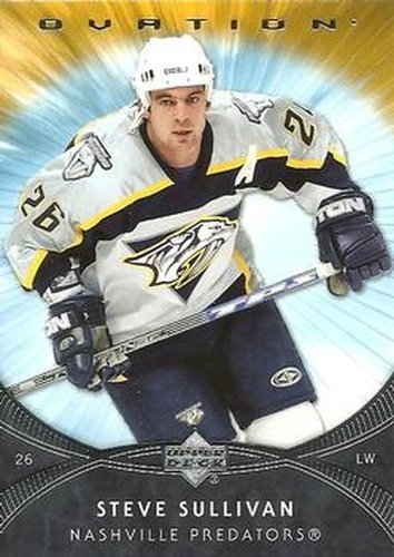 #123 Steve Sullivan - Steve Sullivan - 2007-08 Upper Deck Ovation Hockey