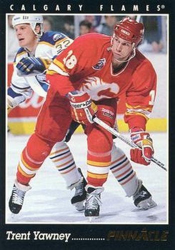 #123 Trent Yawney - Calgary Flames - 1993-94 Pinnacle Hockey