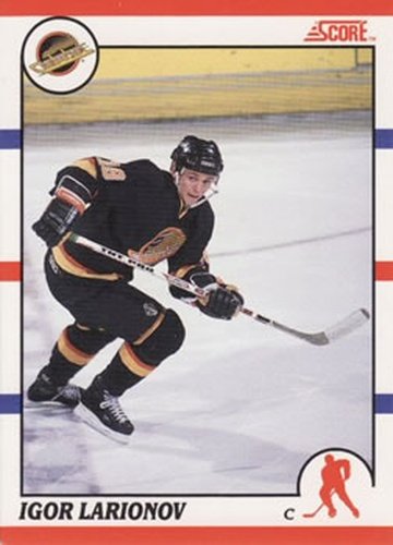 #123 Igor Larionov - Vancouver Canucks - 1990-91 Score Canadian Hockey