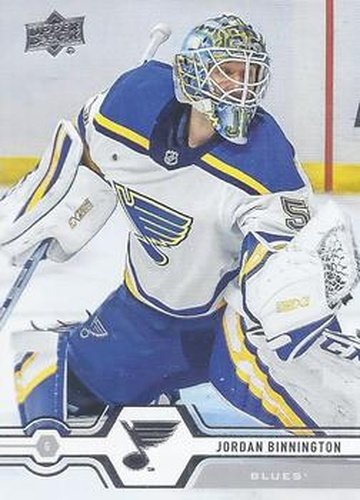 #123 Jordan Binnington - St. Louis Blues - 2019-20 Upper Deck Hockey