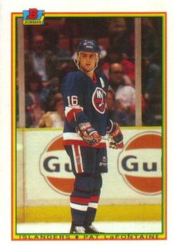 #123 Pat LaFontaine - New York Islanders - 1990-91 Bowman Hockey