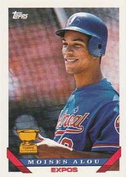 #123 Moises Alou - Montreal Expos - 1993 Topps Baseball