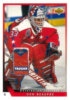#123 Don Beaupre - Washington Capitals - 1993-94 Upper Deck Hockey