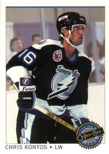 #123 Chris Kontos - Tampa Bay Lightning - 1992-93 O-Pee-Chee Premier Hockey