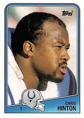 #123 Chris Hinton - Indianapolis Colts - 1988 Topps Football
