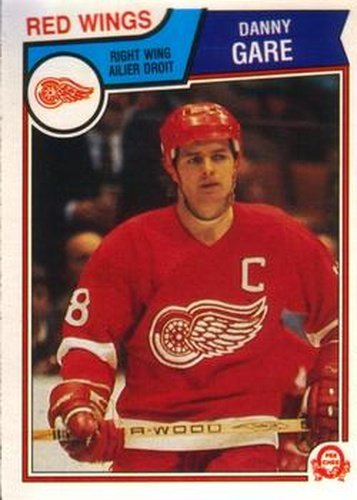 #123 Danny Gare - Detroit Red Wings - 1983-84 O-Pee-Chee Hockey