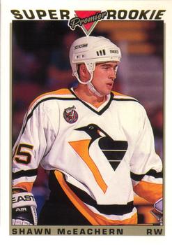 #123 Shawn McEachern - Pittsburgh Penguins - 1993-94 O-Pee-Chee Premier Hockey - Gold
