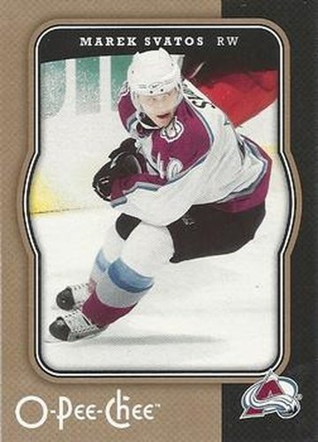 #123 Marek Svatos - Colorado Avalanche - 2007-08 O-Pee-Chee Hockey