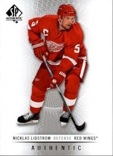 #123 Nicklas Lidstrom - Detroit Red Wings - 2012-13 SP Authentic Hockey