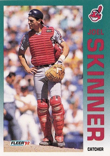 #123 Joel Skinner - Cleveland Indians - 1992 Fleer Baseball