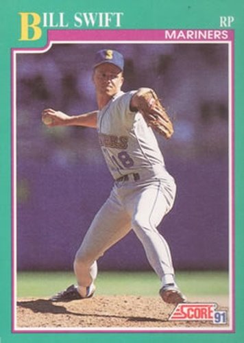#123 Bill Swift - Seattle Mariners - 1991 Score Baseball