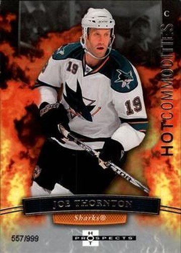 #123 Joe Thornton - San Jose Sharks - 2007-08 Fleer Hot Prospects Hockey