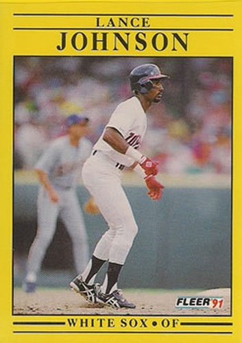 #123 Lance Johnson - Chicago White Sox - 1991 Fleer Baseball