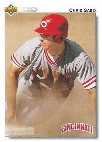 #123 Chris Sabo - Cincinnati Reds - 1992 Upper Deck Baseball