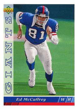 #123 Ed McCaffrey - New York Giants - 1993 Upper Deck Football