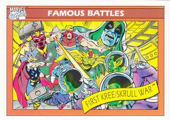 #123 First Kree Skrull War - 1990 Impel Marvel Universe