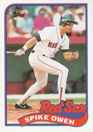 #123 Spike Owen - Boston Red Sox - 1989 Topps Baseball